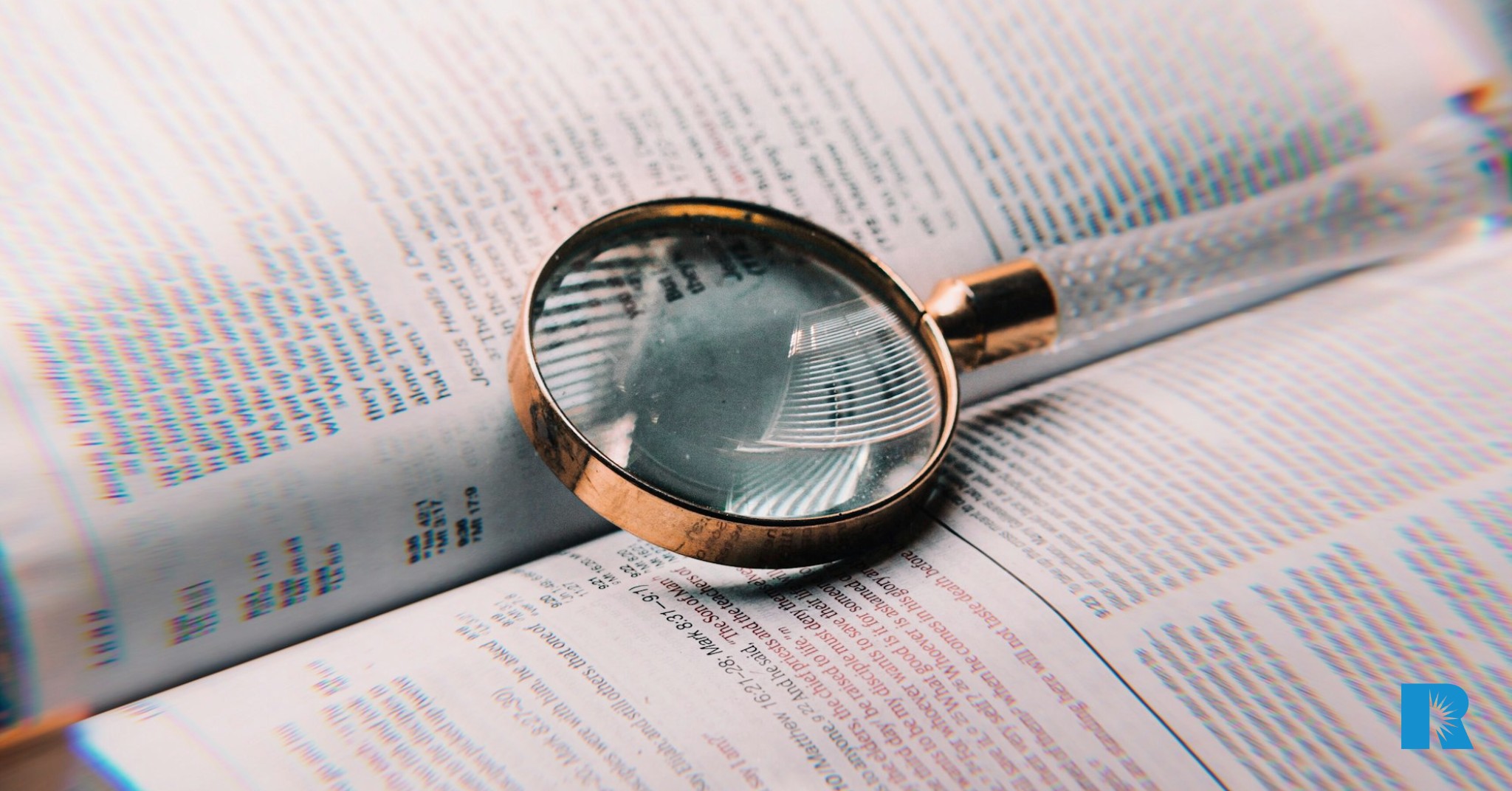 A magnifying glass used to read ancient texts.