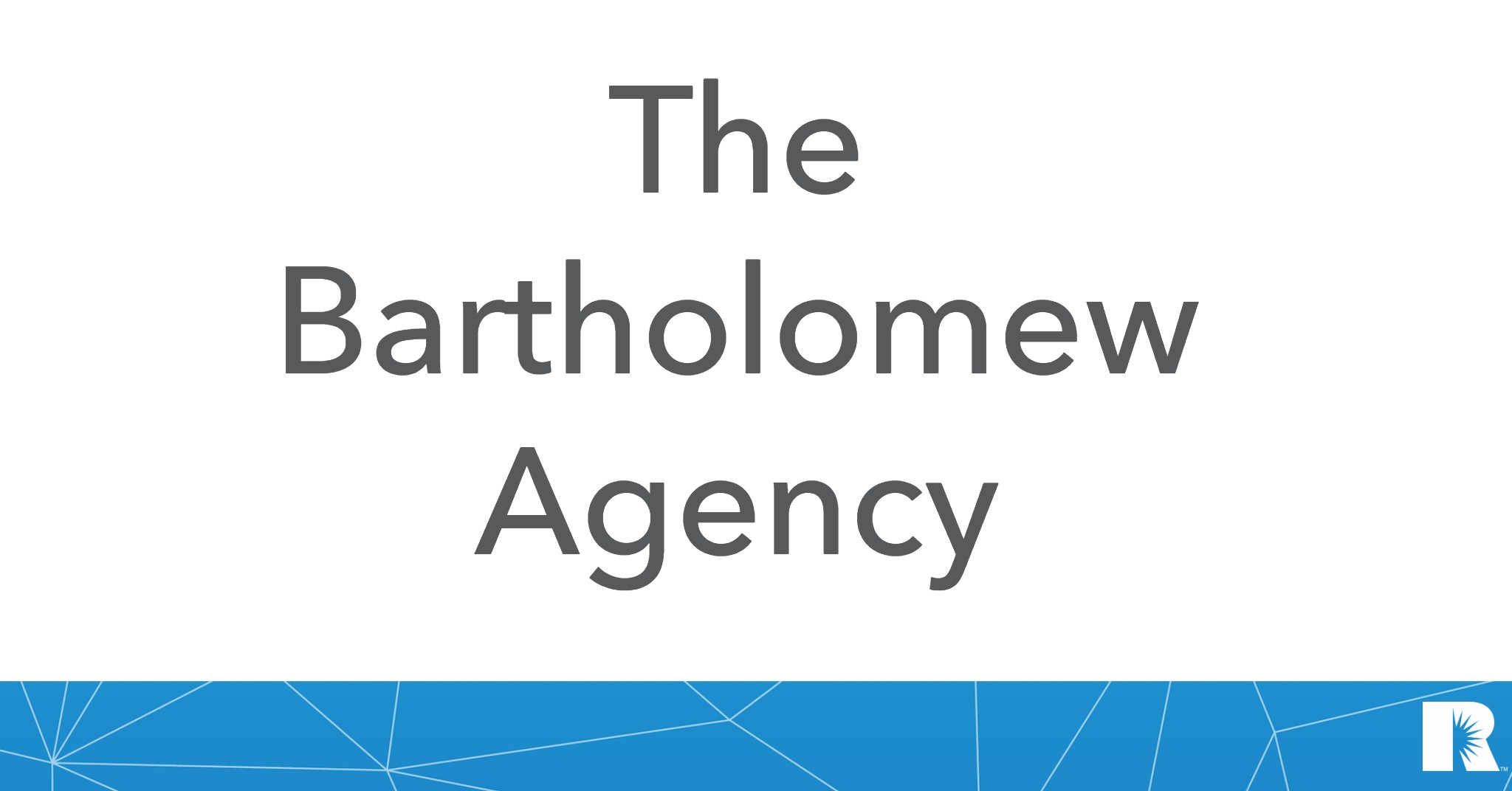 Business logo for The Bartholomew Agency.